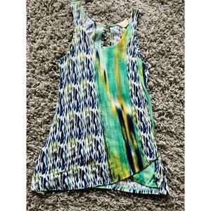 DELETTA Anthropologie Mythical Phoenix Tank Top